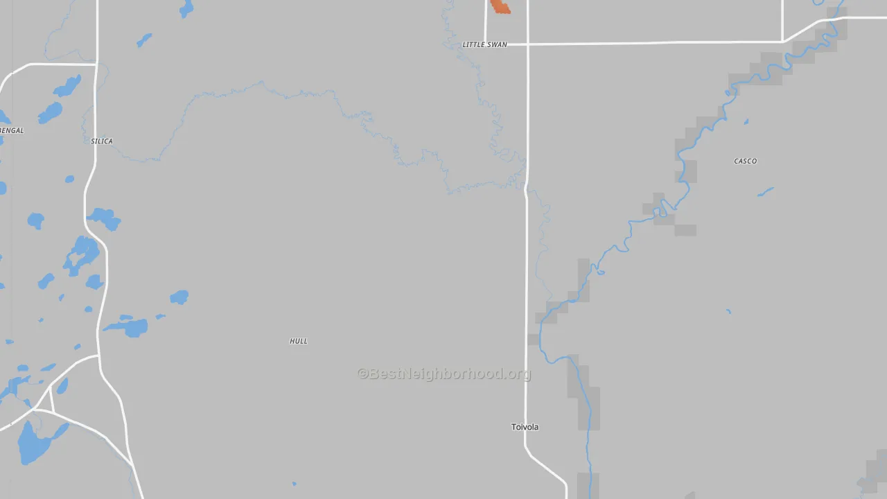 Bike Grade map of Kelsey, MN