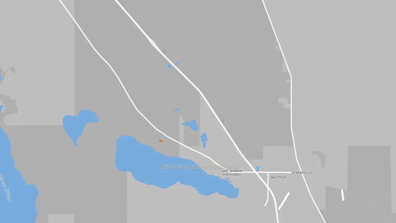 Bike Grade map of Kenansville, FL