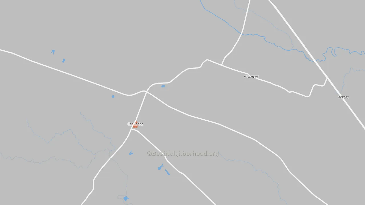 Bike Grade map of Kenney, TX