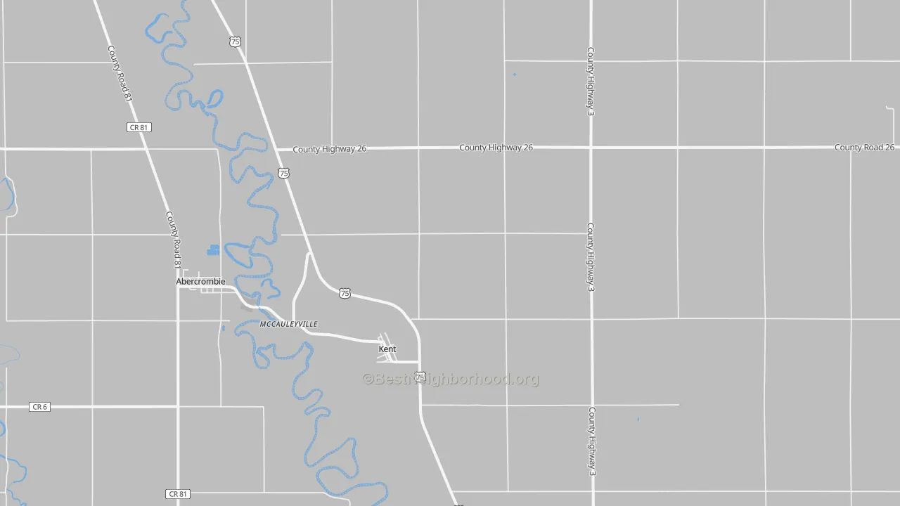 Bike Grade map of Kent, MN