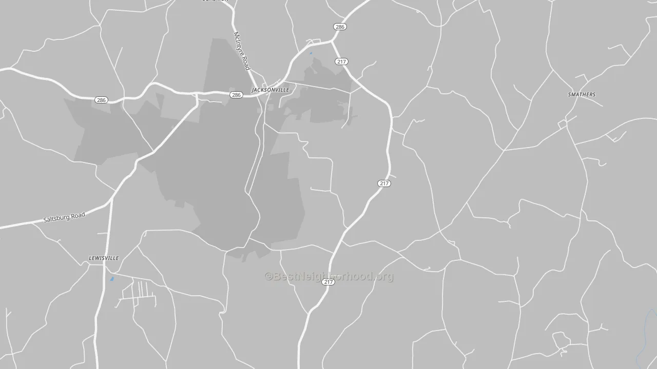 Bike Grade map of Kent, PA