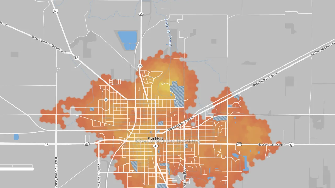 Bike Grade map of Kentwood, IN