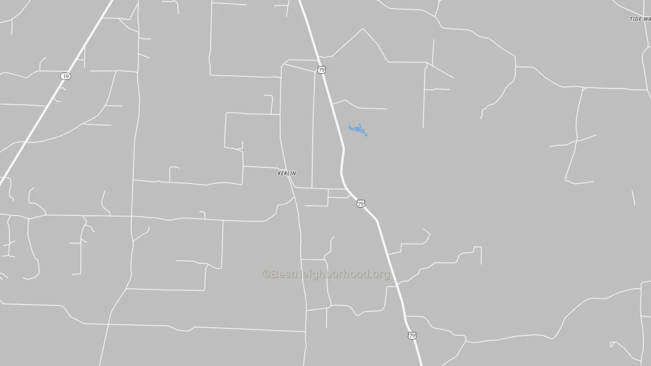 Bike Grade map of Kerlin, AR