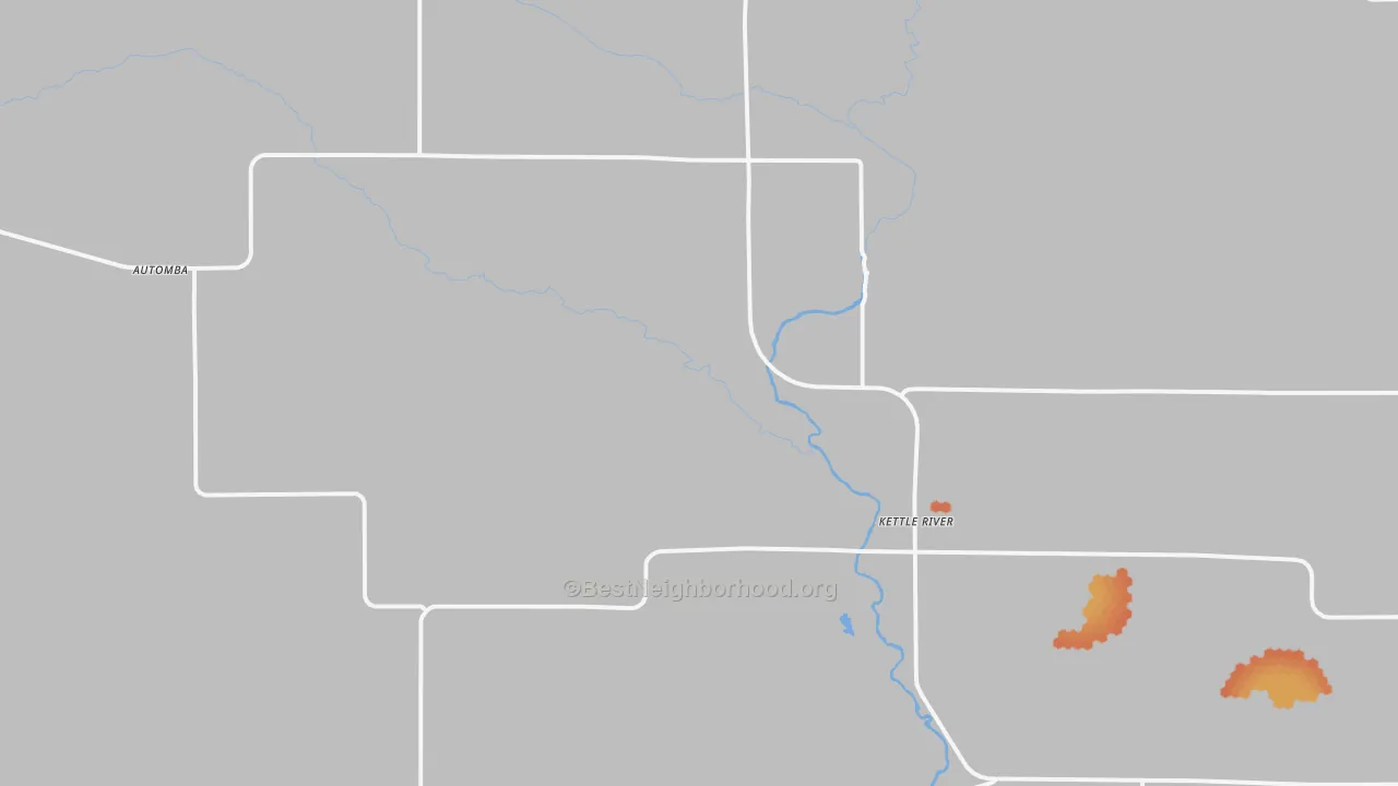 Bike Grade map of Kettle River, MN