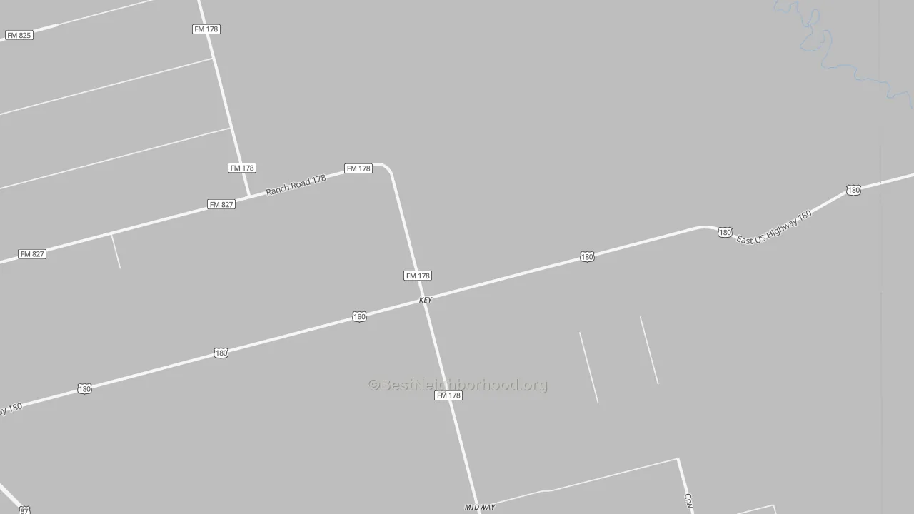 Bike Grade map of Key, TX