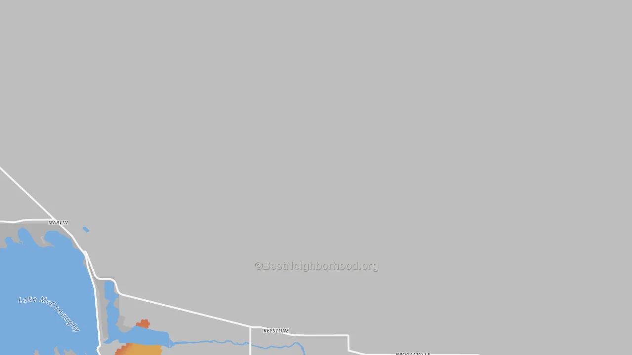 Bike Grade map of Keystone, NE