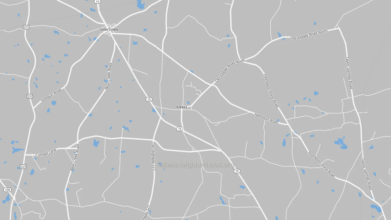Bike Grade map of Kibbee, GA