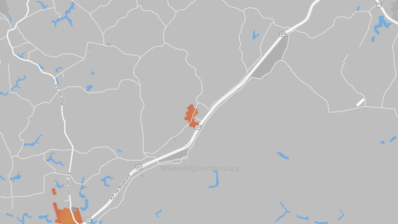 Bike Grade map of Kidds Fork, VA