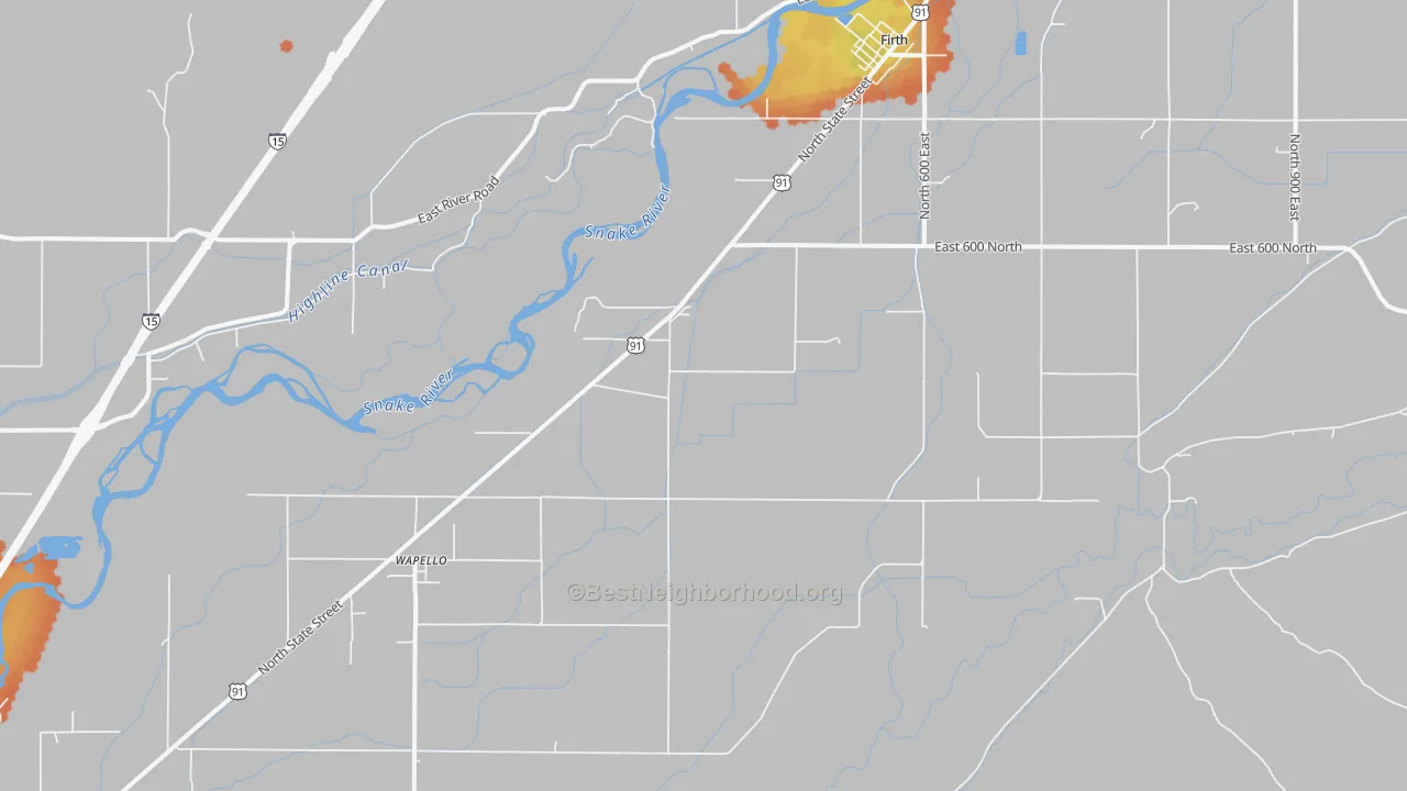 Bike Grade map of Kimball, ID