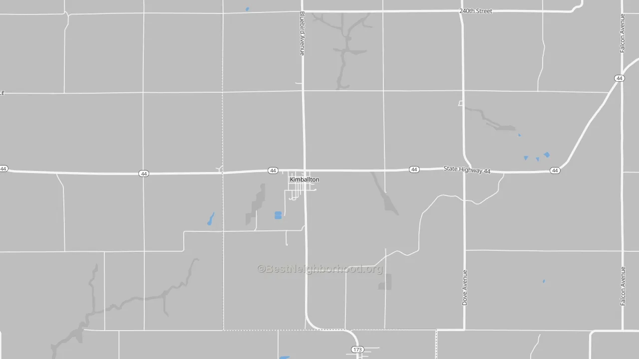 Bike Grade map of Kimballton, IA