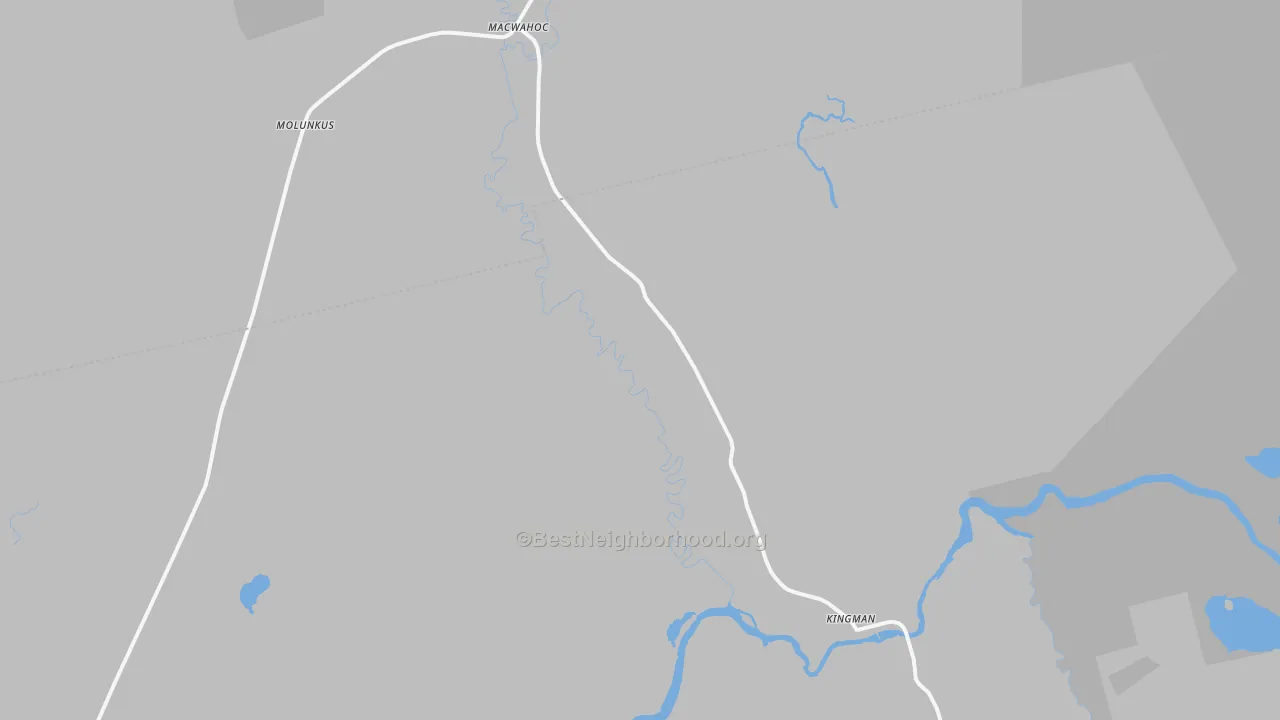 Bike Grade map of Kingman, ME