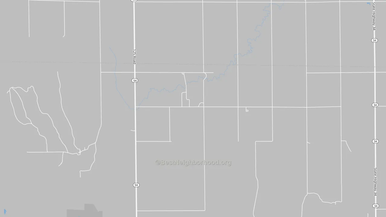 Bike Grade map of Kingsdown, KS