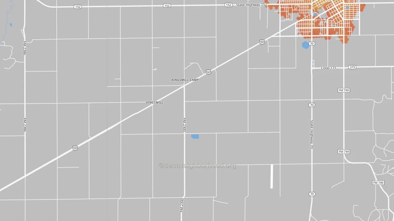 Bike Grade map of Kingsmill, TX