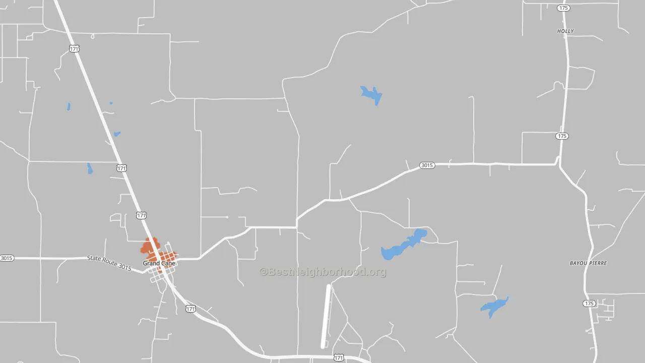 Bike Grade map of Kingston, LA
