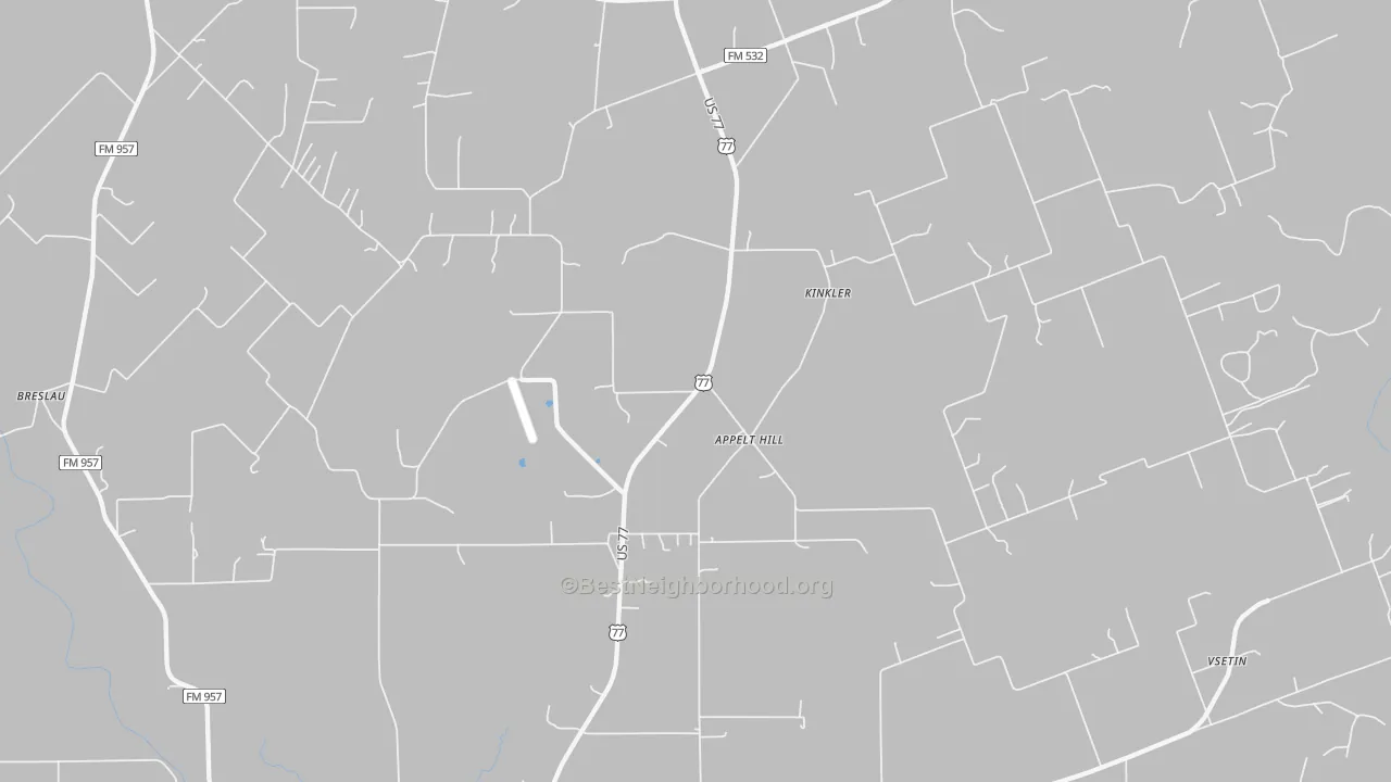 Bike Grade map of Kinkler, TX