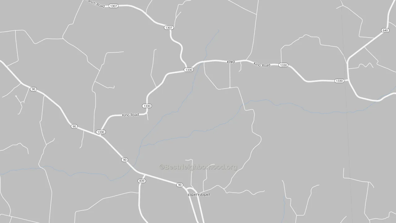 Bike Grade map of Kino, KY