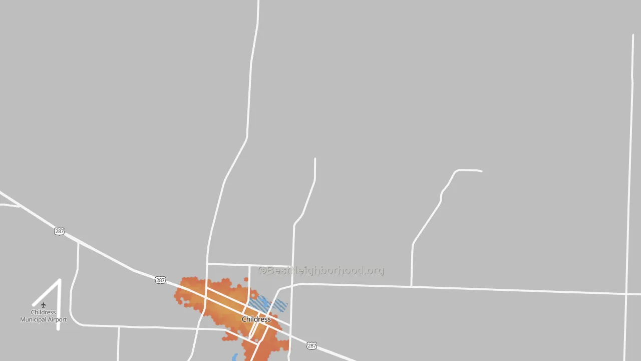 Bike Grade map of Kirkland, TX