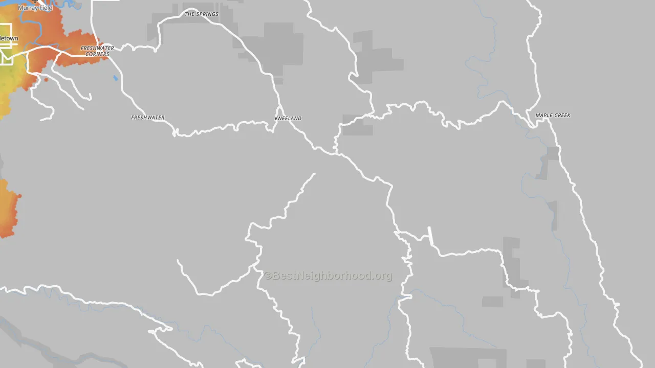 Bike Grade map of Kneeland, CA