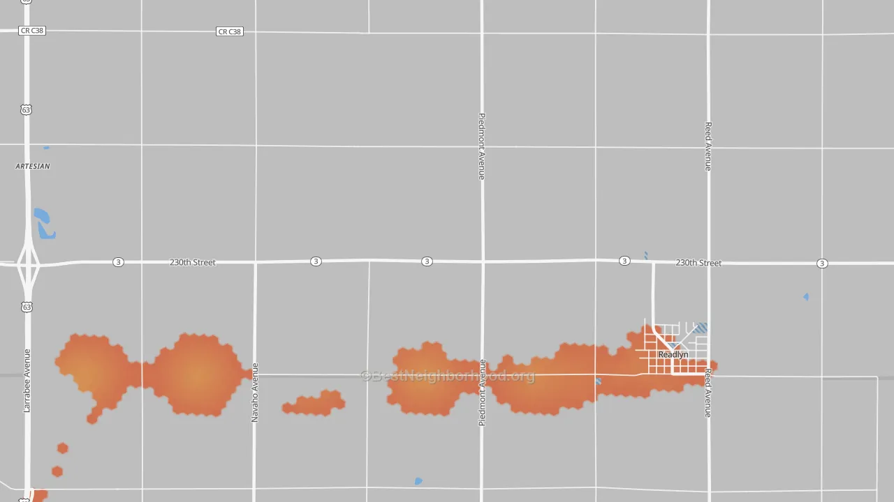 Bike Grade map of Knittel, IA