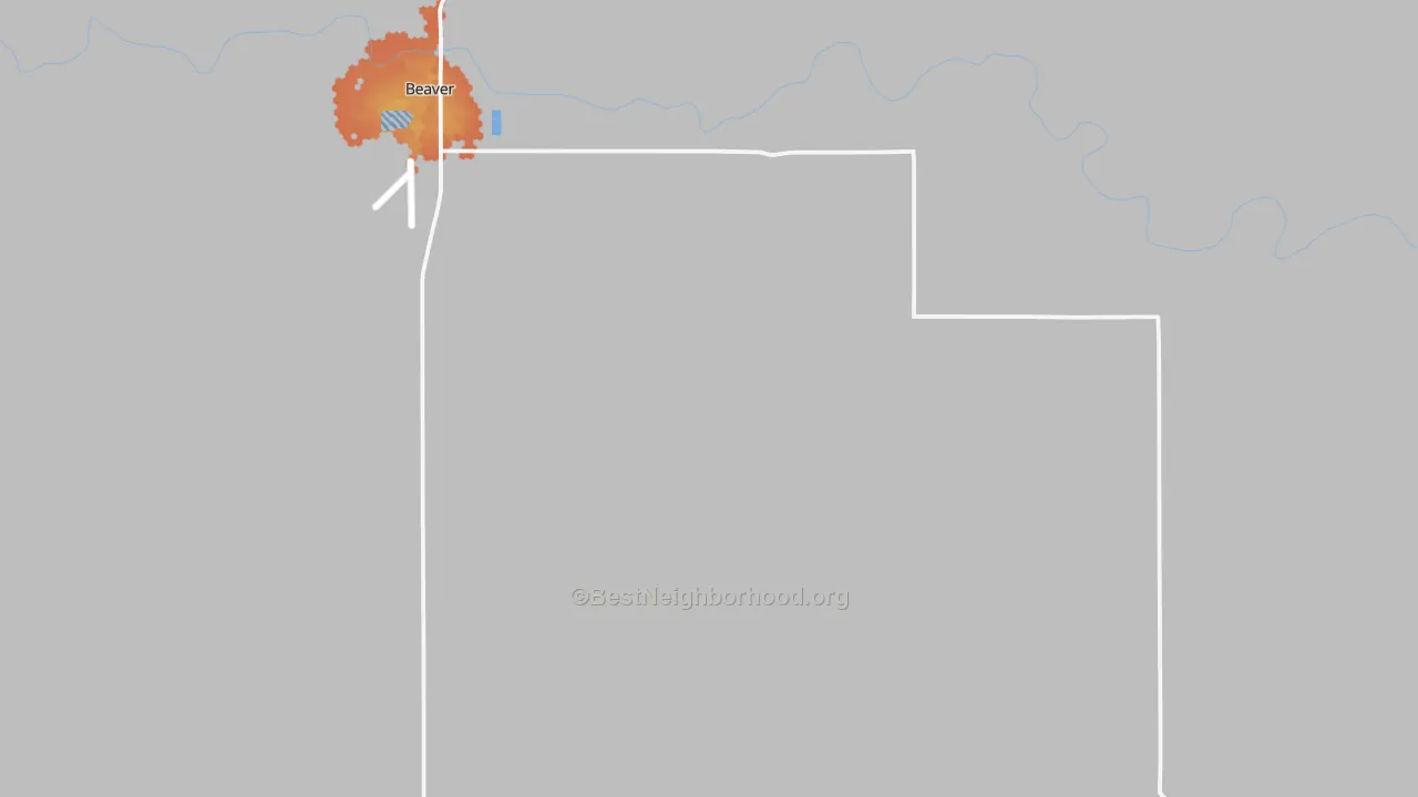 Bike Grade map of Knowles, OK