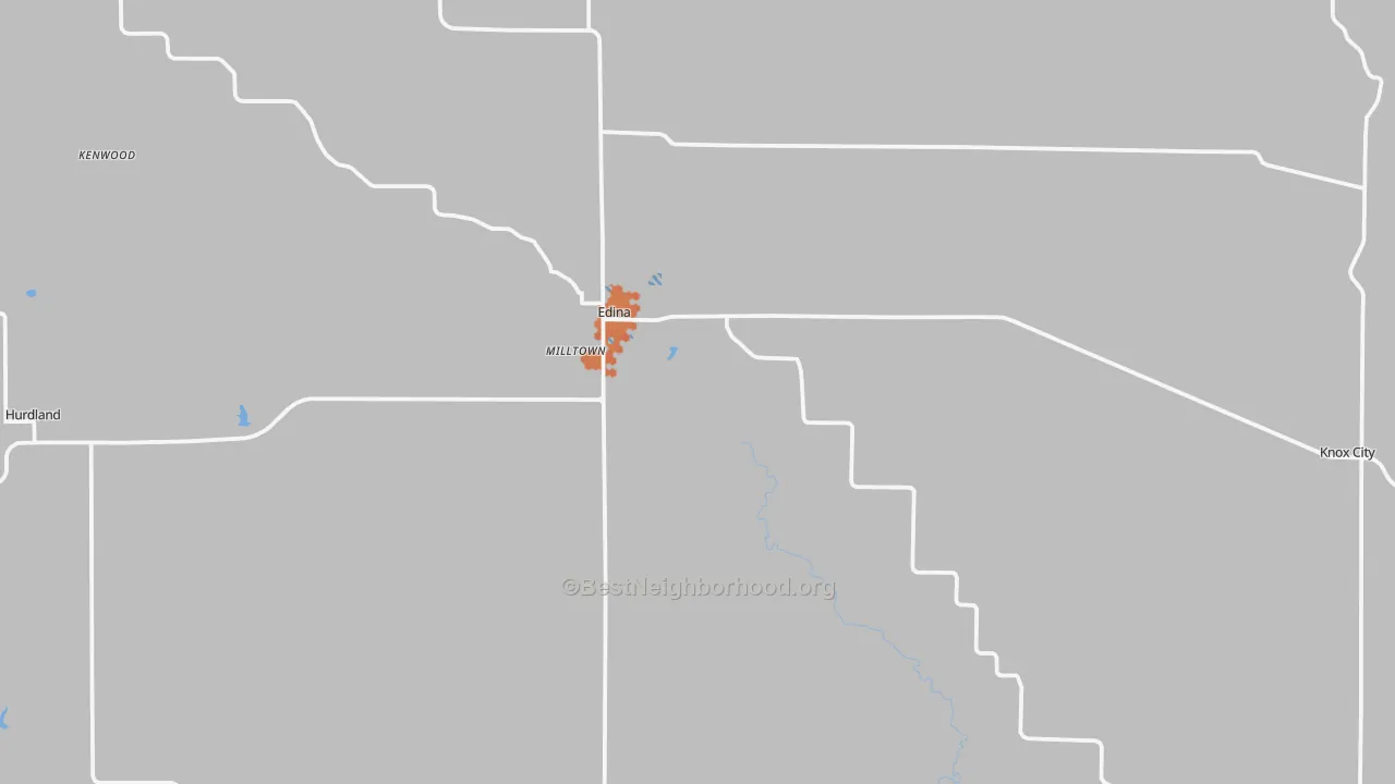 Bike Grade map of Knox County, MO