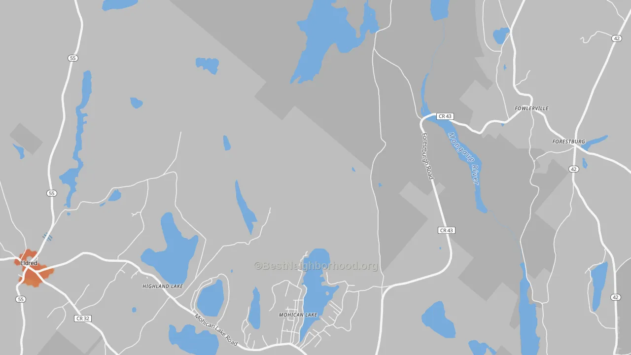 Bike Grade map of Kohlertown, NY