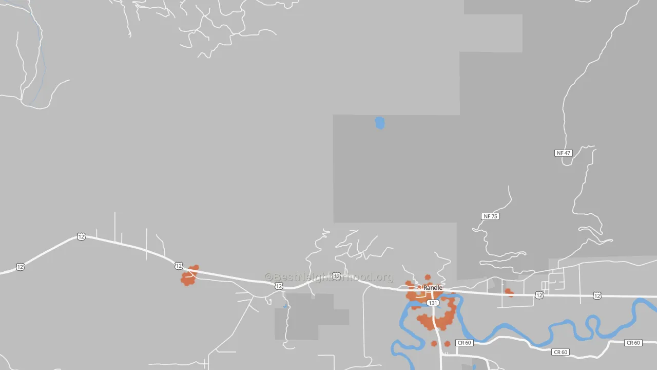 Bike Grade map of Kosmos, WA