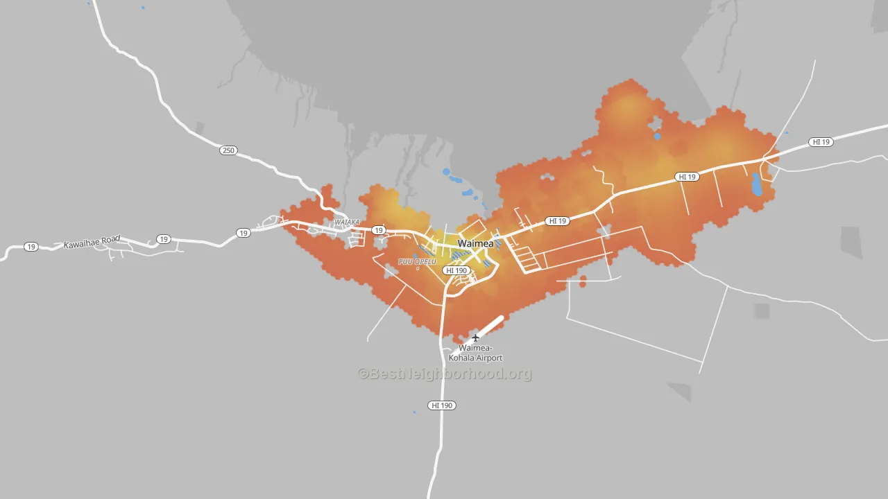 Bike Grade map of Kuhio Village, HI