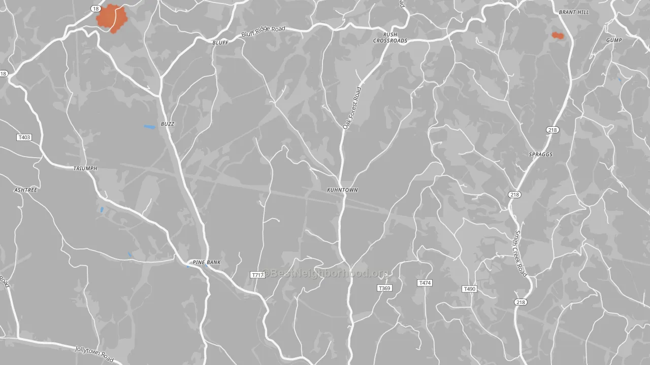 Bike Grade map of Kuhntown, PA