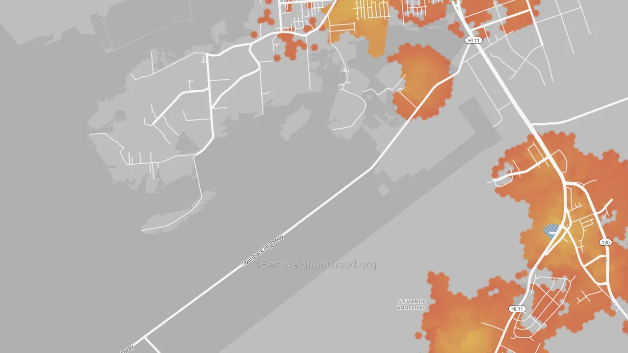Bike Grade map of Kukui, HI