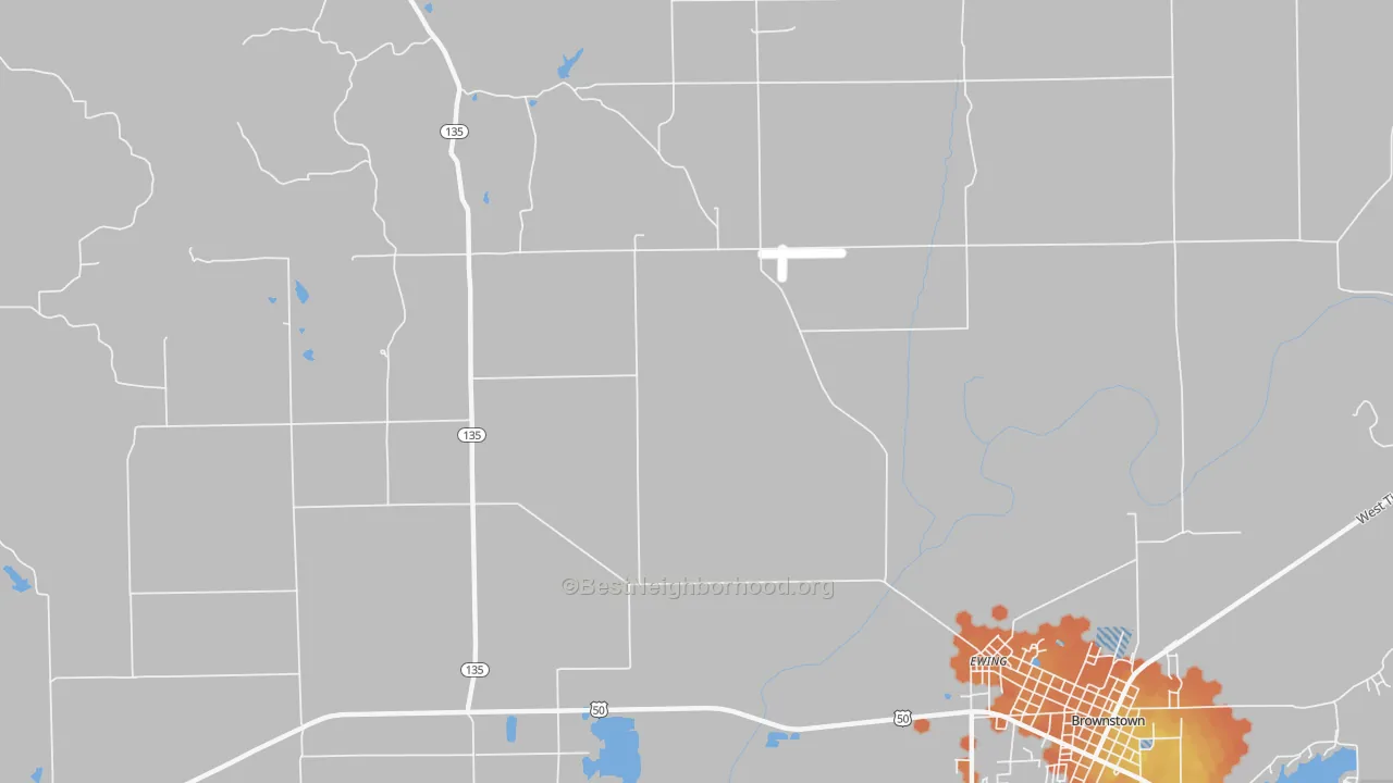 Bike Grade map of Kurtz, IN