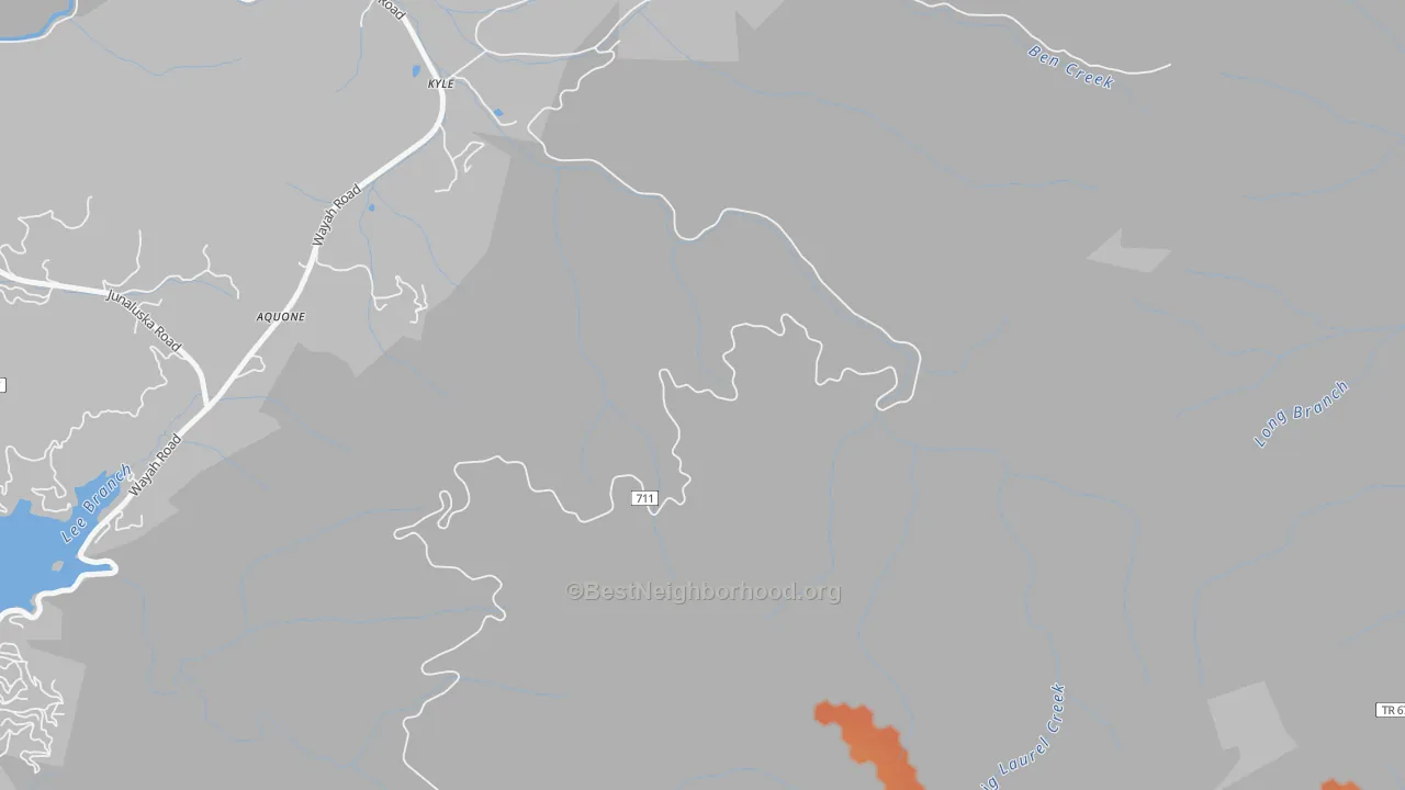 Bike Grade map of Kyle, NC