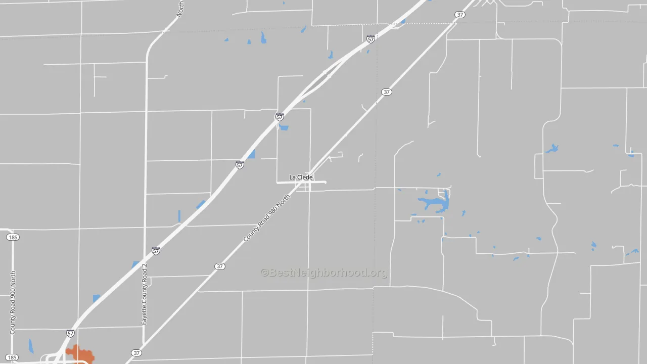 Bike Grade map of La Clede, IL