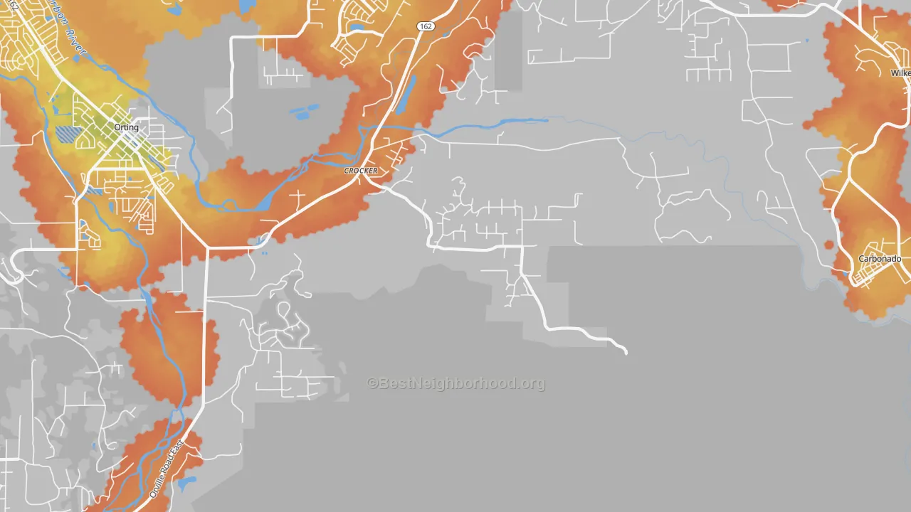 Bike Grade map of La Grande, WA