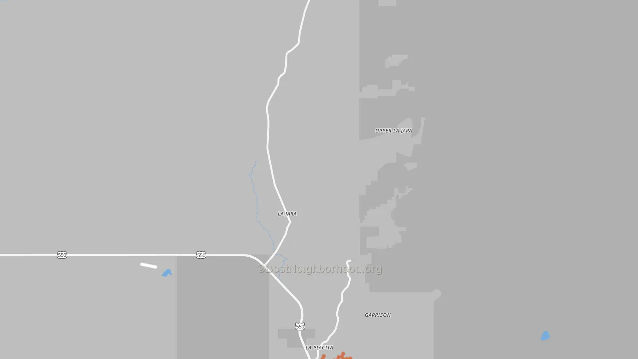 Bike Grade map of La Jara, NM