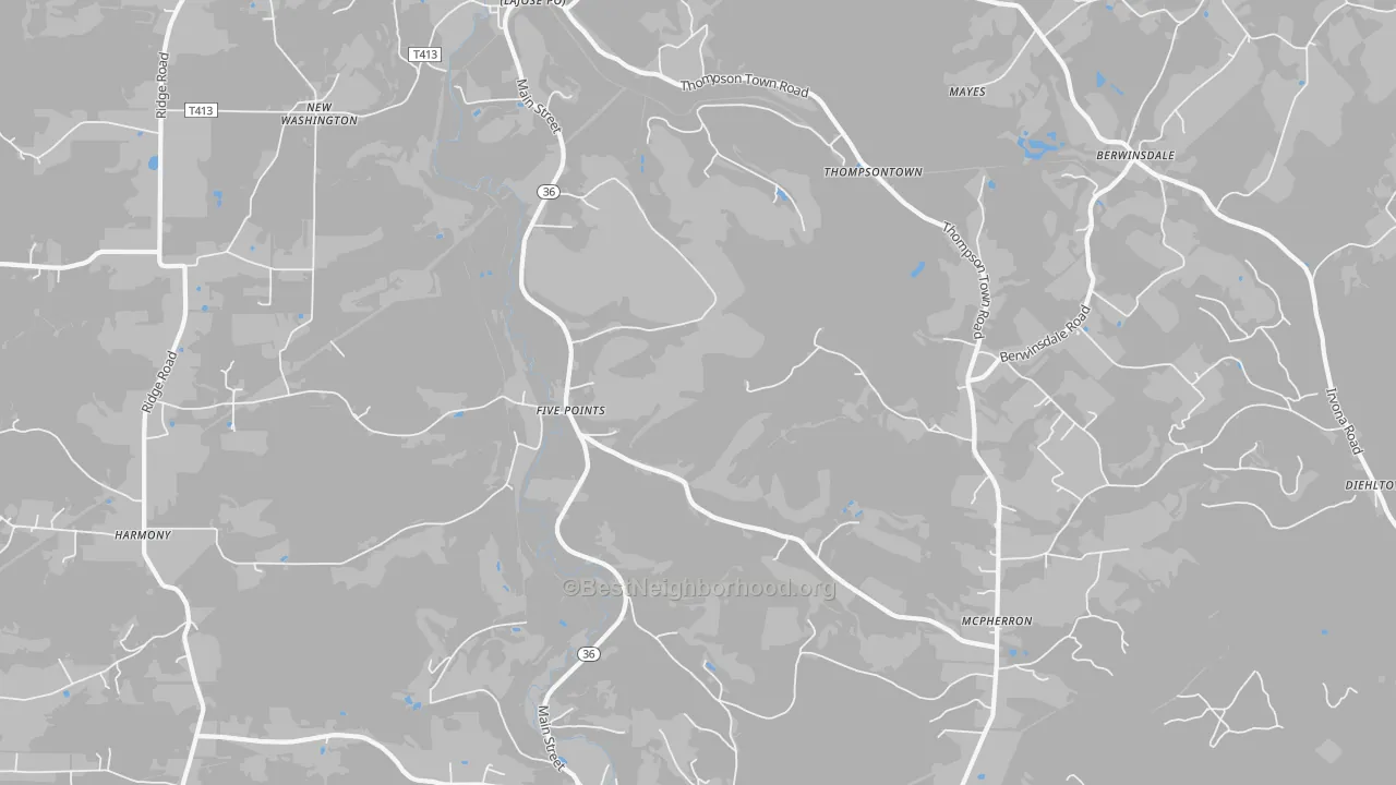 Bike Grade map of La Jose, PA