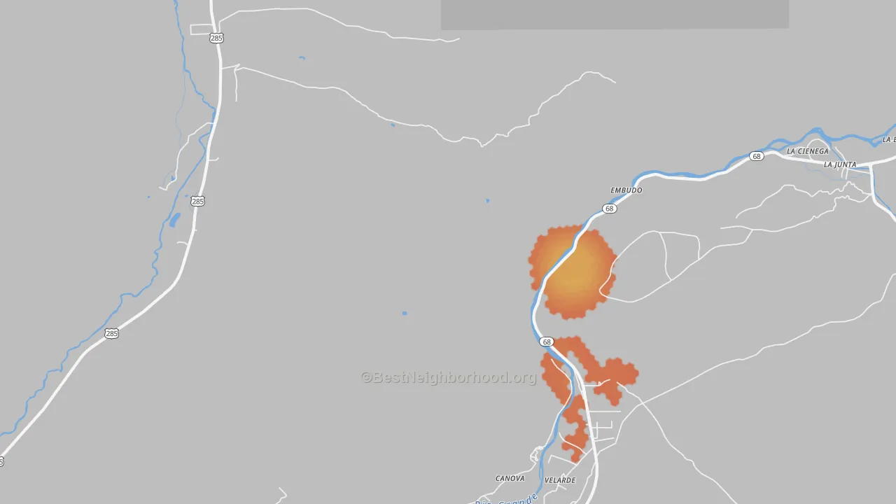 Bike Grade map of La Junta, NM