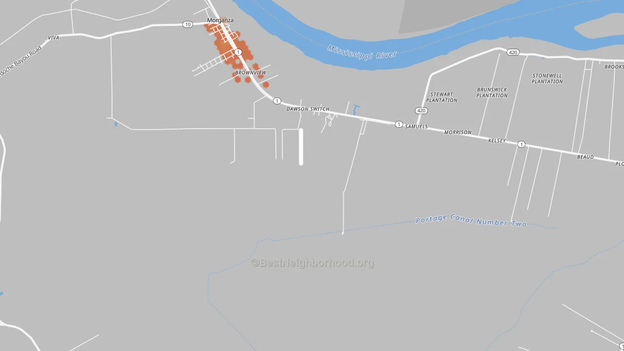 Bike Grade map of Labarre, LA