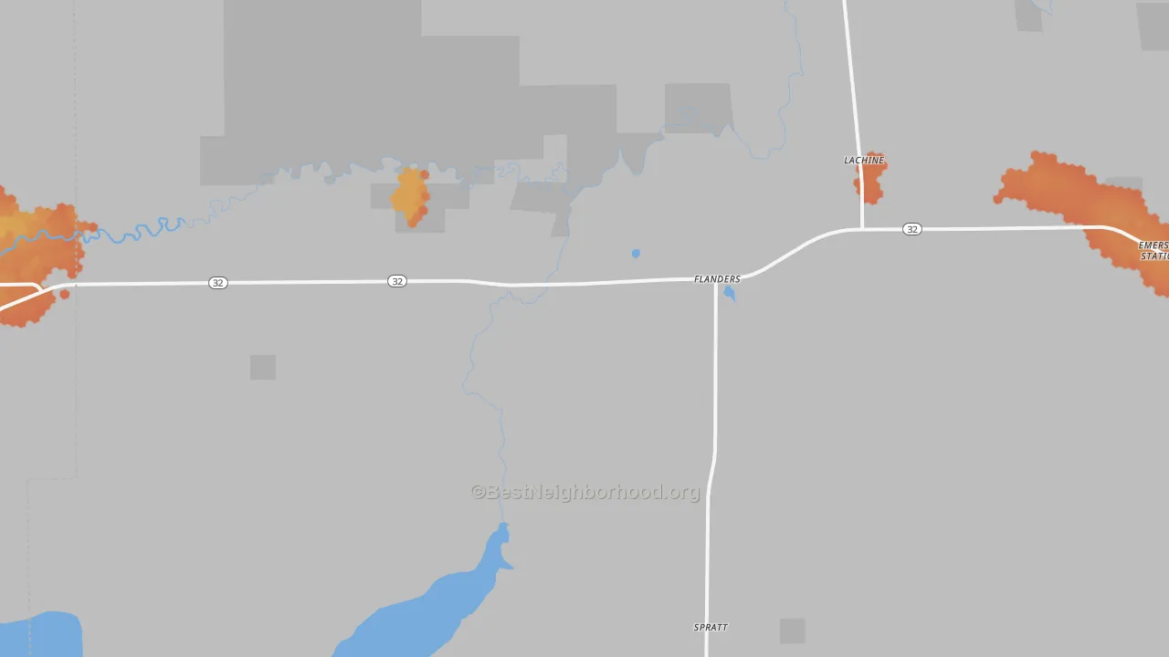 Bike Grade map of Lachine, MI