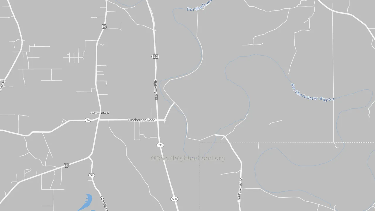 Bike Grade map of Ladd, AR