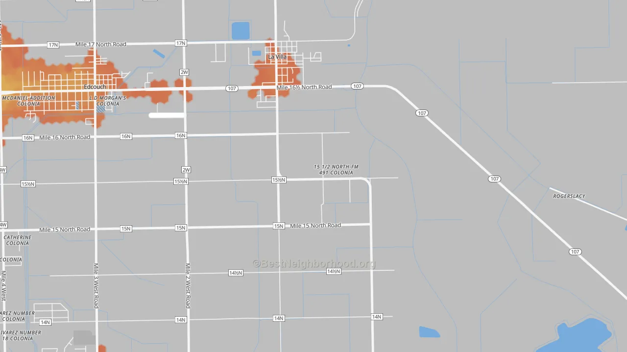 Bike Grade map of Laguna Seca, TX