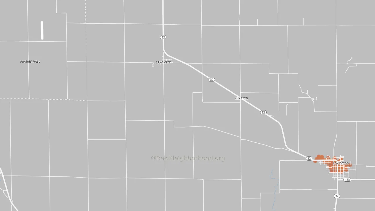 Bike Grade map of Lake City, IL