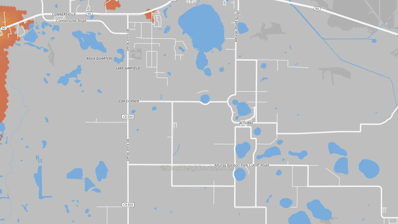 Bike Grade map of Lake Garfield, FL