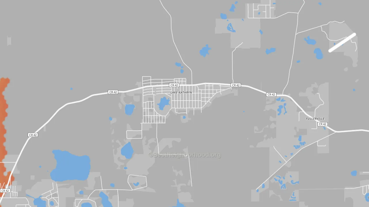 Bike Grade map of Lake Kathryn, FL