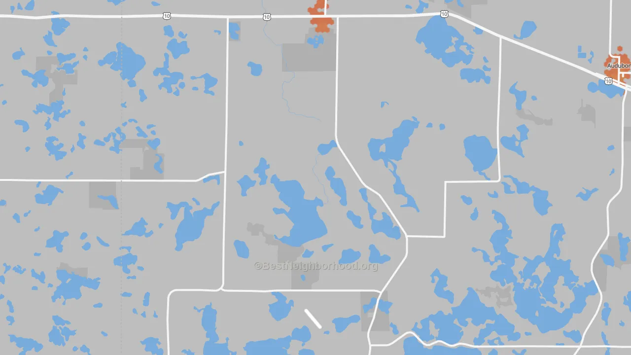 Bike Grade map of Lake Park, MN