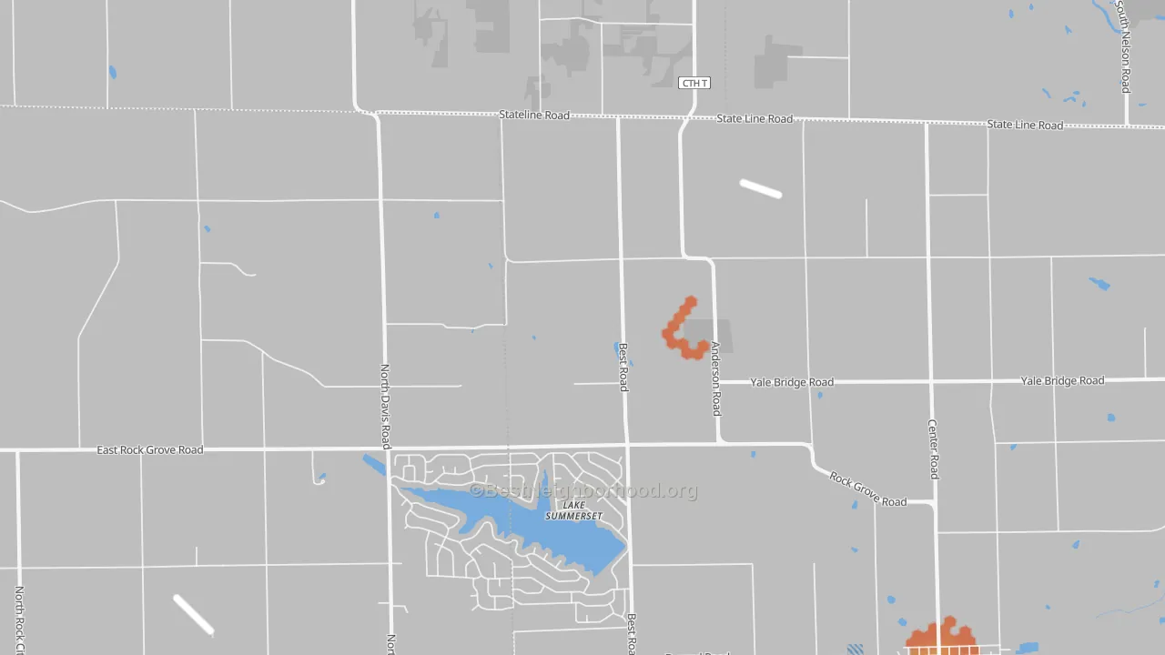 Bike Grade map of Lake Summerset, IL