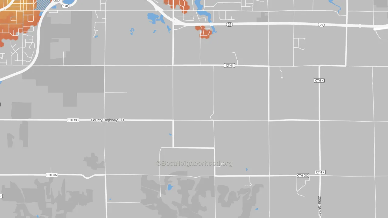 Bike Grade map of Lake Wissota, WI
