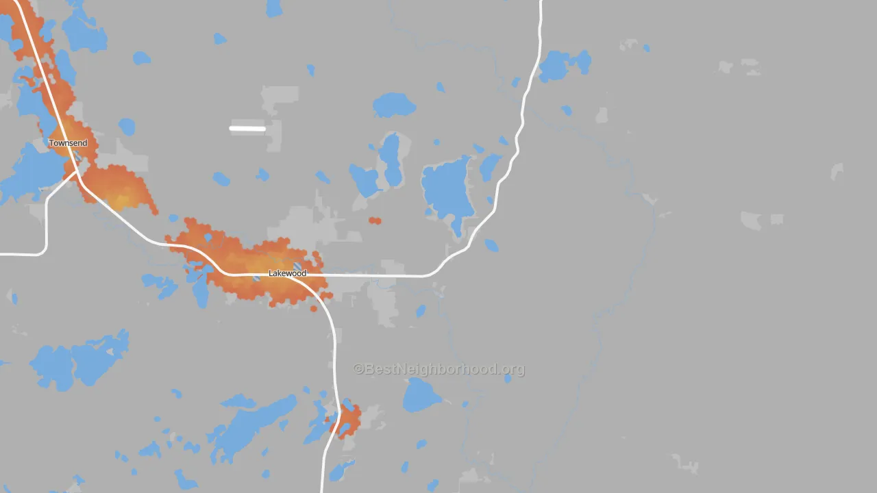 Bike Grade map of Lakewood, WI