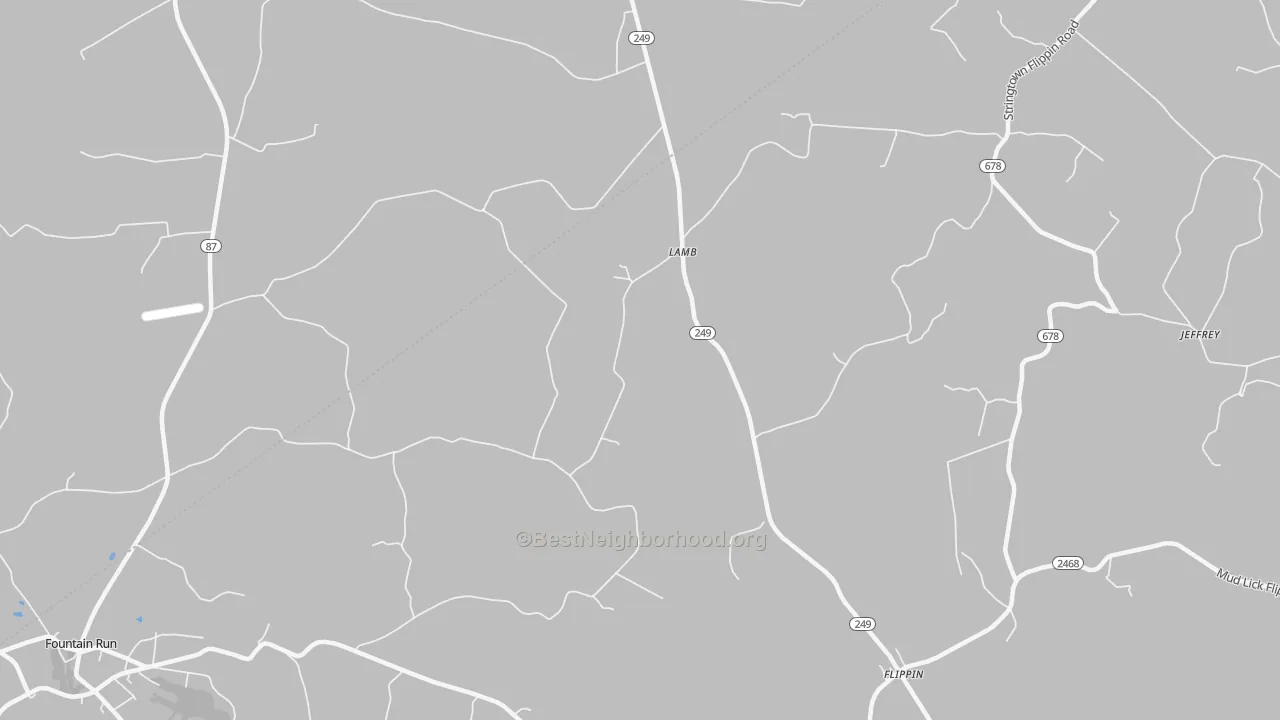 Bike Grade map of Lamb, KY