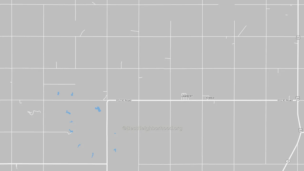Bike Grade map of Lambert, OK